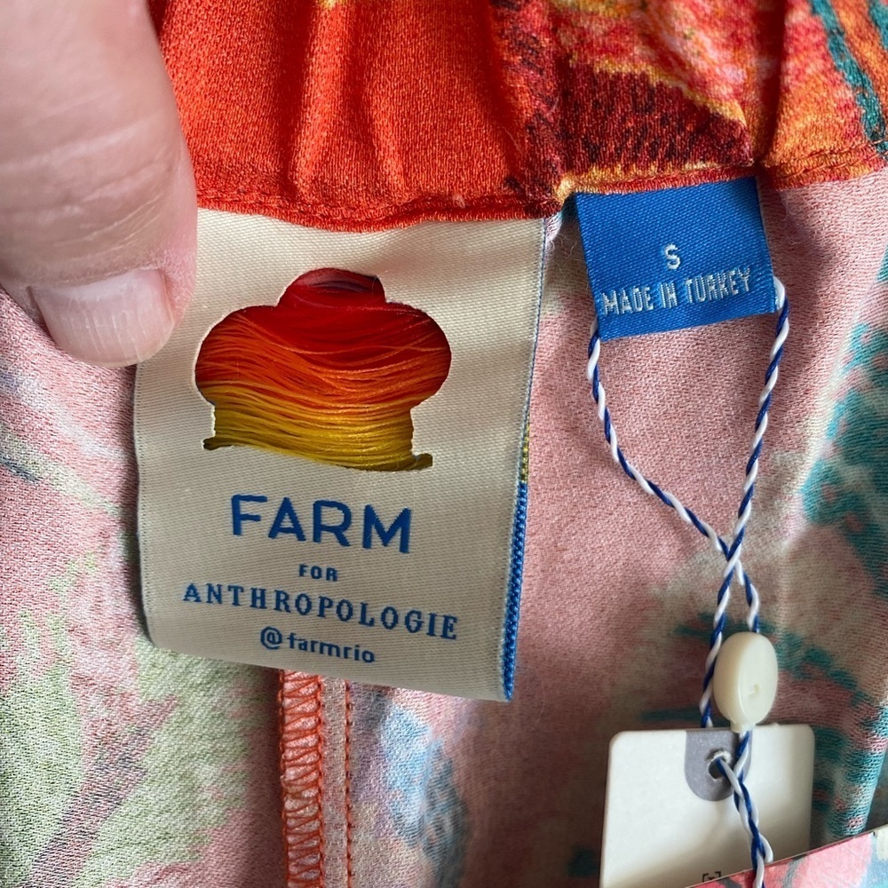 FARM RIO Birdie Wide-leg Pants In Orange - Picture 5 of 6